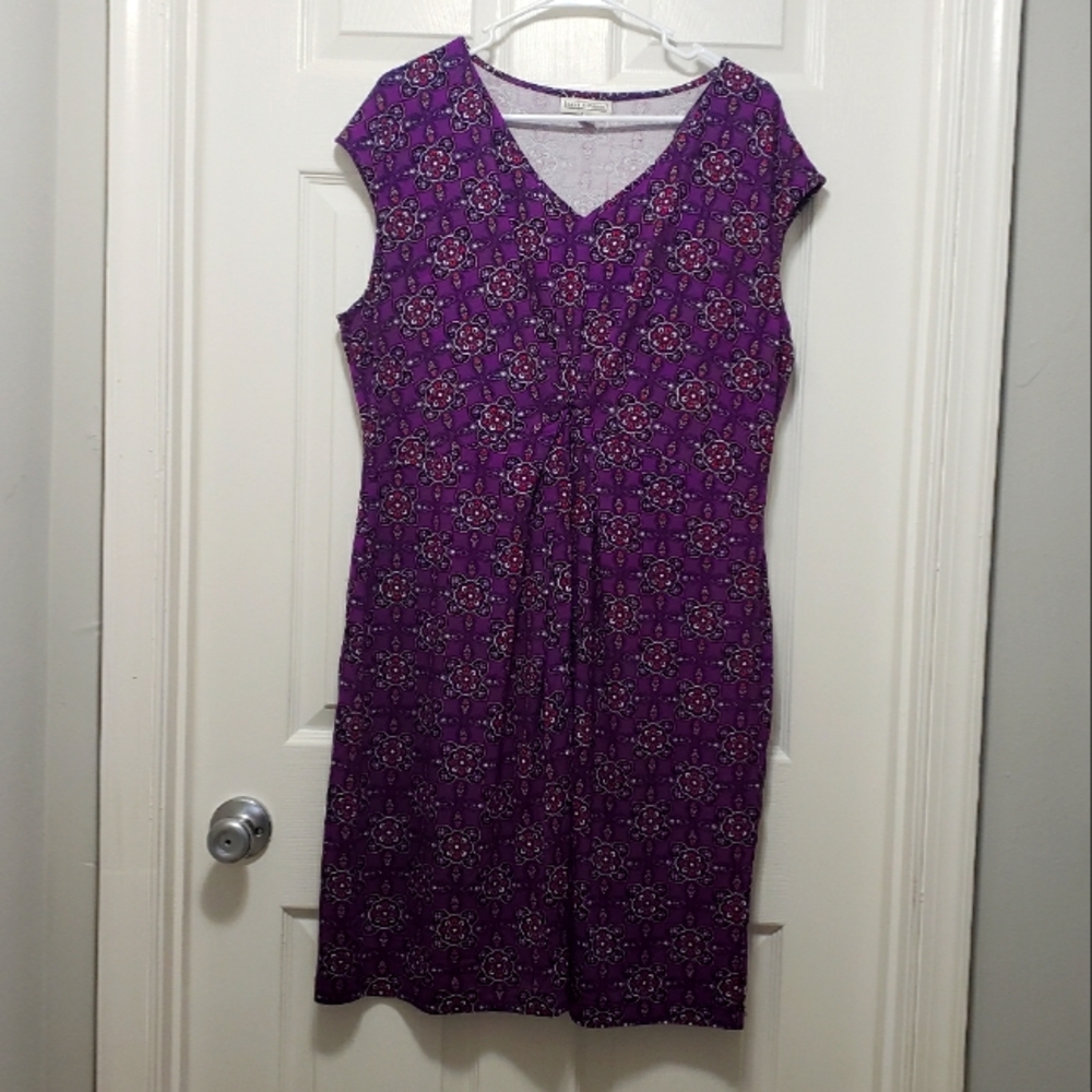Purple Patterned Dress